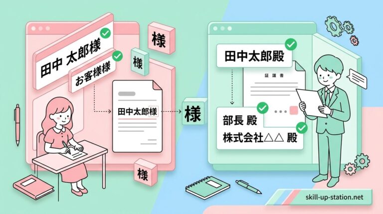 「様」と「殿」の違いとは?ビジネス文書での正しい使い分け - スキルアップステーション